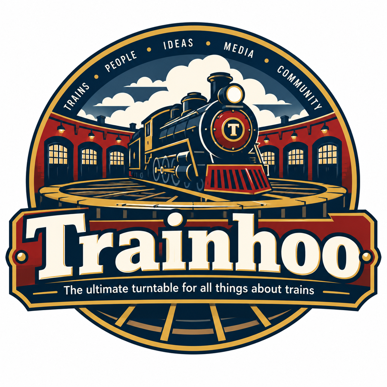 Trainhoo turntable logo